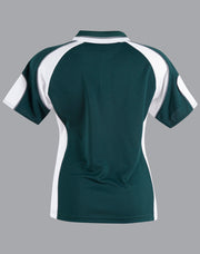 Ladies' Cooldry Contrast Polo With Sleeve Panel