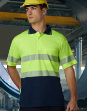 Unisex Cooldry Segmented Safety S/S Polo