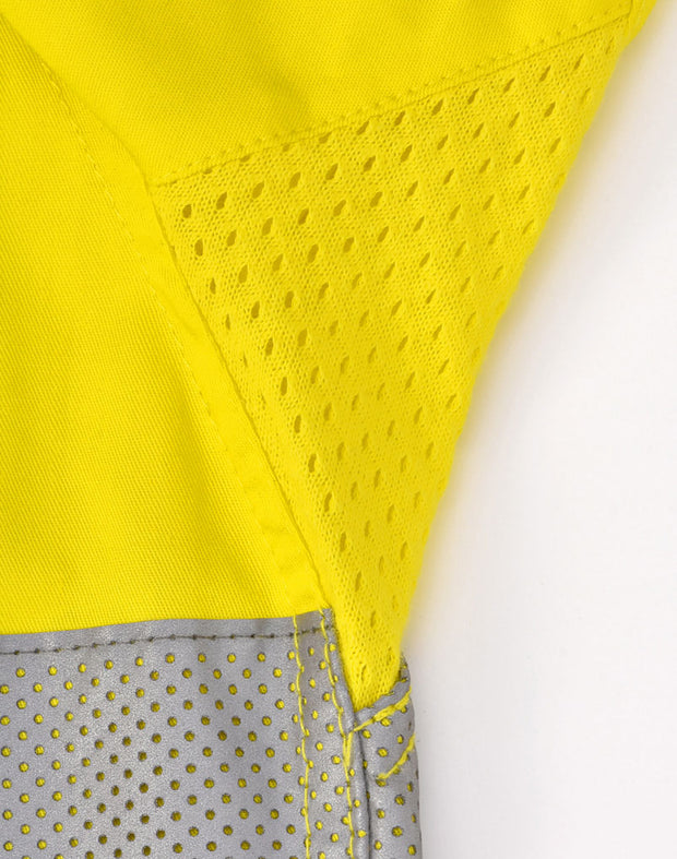Hi Vis Cool-Breeze Closed Front L/S Shirt (Perforated Tape)