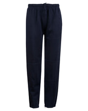 Kid's fleecy trackpants with Zip, Cuffs and knee padding