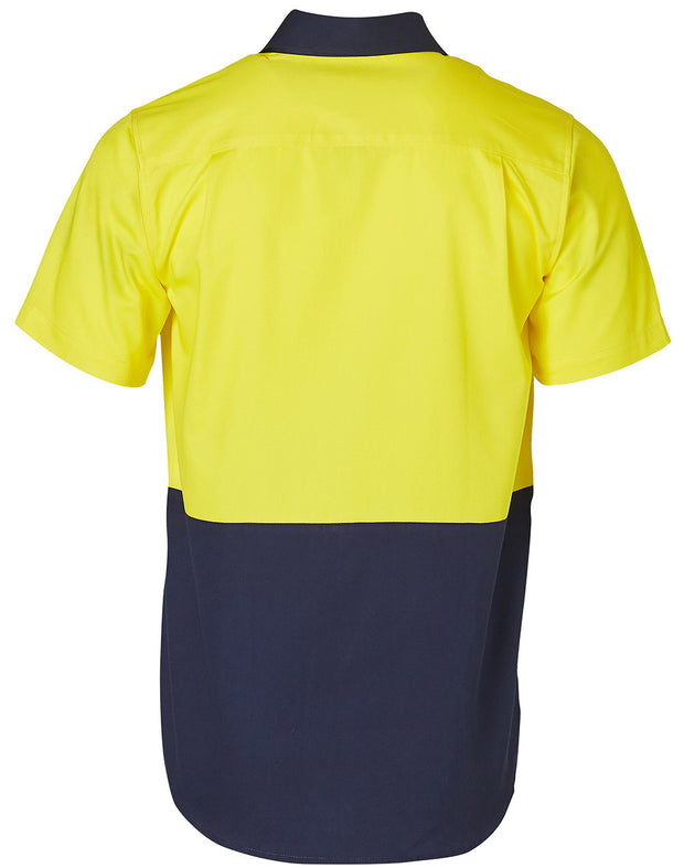 Hi-Vis two tone S/S cotton work shirt