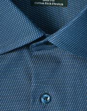 Men's Pin Dot Stretch L/S Shirt