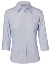 Women's Fine Stripe 3/4 Sleeve Shirt