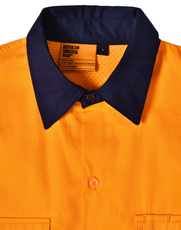 Hi-Vis Cool-Breeze Safety L/S Shirt (Segmented Tape)