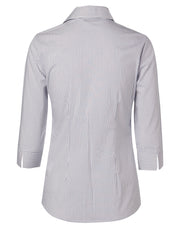 Women's Ticking Stripe 3/4 Sleeve Shirt