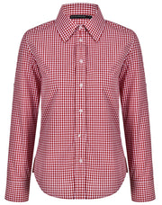 Women's Gingham Check Roll-up L/S Shirt