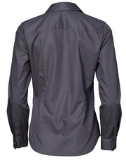 Ladies' Dobby Striped Taped L/S Shirt