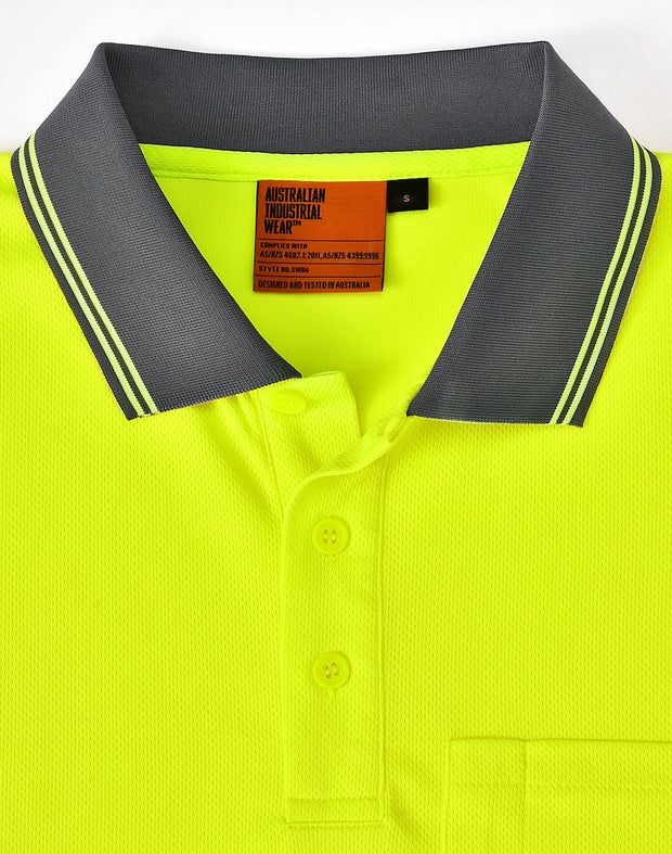 Unisex Cooldry Segmented Safety L/S Polo