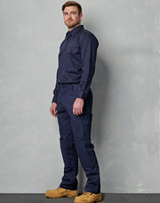 Men's Cotton Drill Pre-shrunk Cargo Pants With Knee Pads