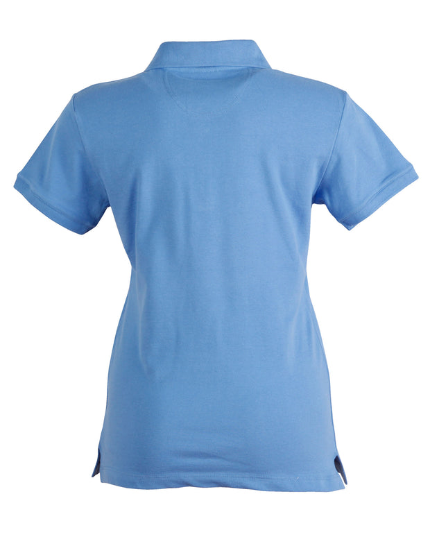 ladies cotton stretch polo