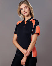Ladies' Cooldry Contrast Polo With Sleeve Panel