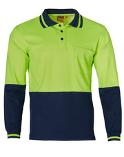 Hi-Vis truedry safety polo L/S