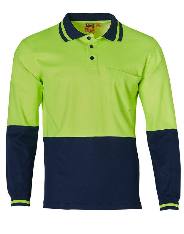 Hi-Vis truedry safety polo L/S