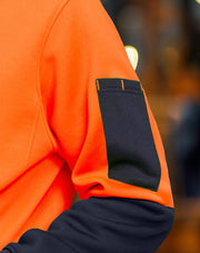 Hi-Vis Two Tone Water Resistant Fleece Hoodie