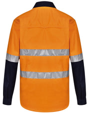 Hi-Vis Cool-Breeze Safety L/S Shirt (Generic Tape)