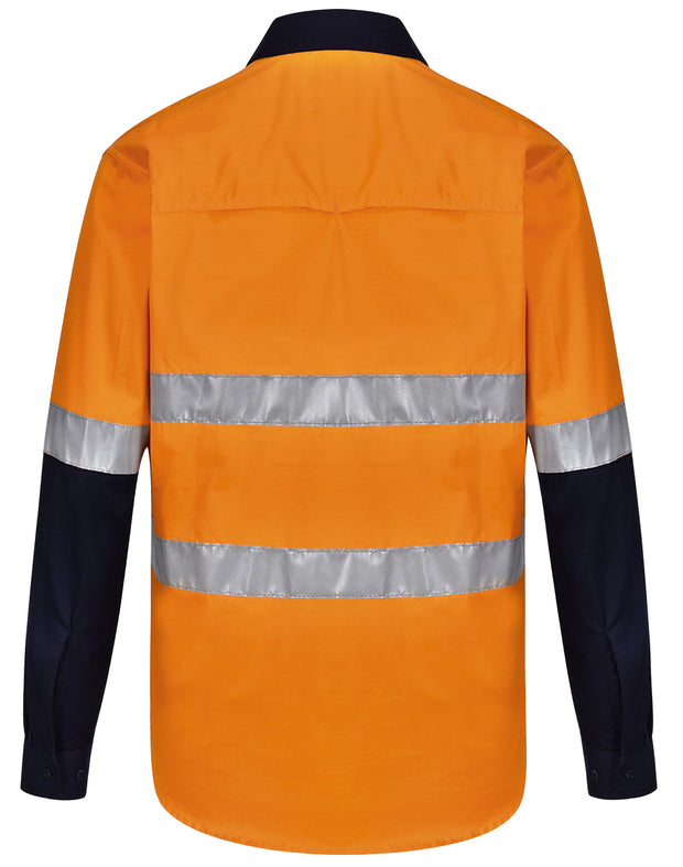 Hi-Vis Cool-Breeze Safety L/S Shirt (Generic Tape)