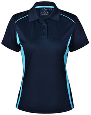 Ladies' Cooldry S/S Contrast Interlock Polo