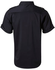 Men's Short Sleeve Military Shirt