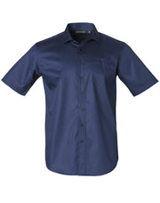 Men's Dobby Striped Taped S/S Shirt