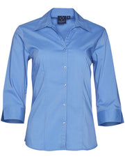 Ladies' 3/4 sleeve teflon shirt