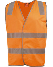 Hi Vis Safety Vest With Shoulder Reflective Tapes