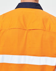Hi-Vis Cool-Breeze Safety L/S Shirt (Generic Tape)