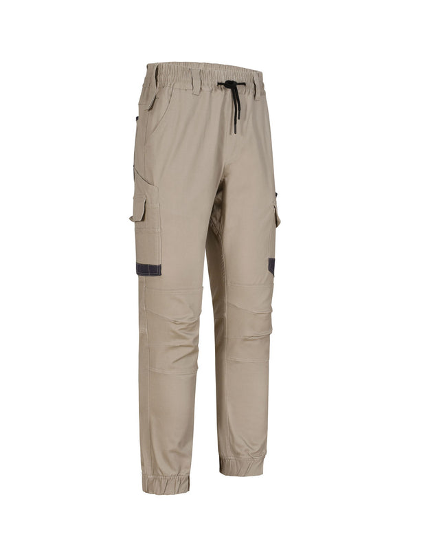 Unisex Cotton Stretch Drill Cuffed Work Pants