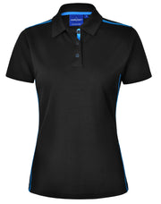 Ladies' rapid cool short sleeve contrast polo