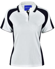 Ladies' Cooldry Contrast Polo With Sleeve Panel