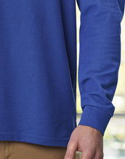Adults' 240gsm Poly/Cotton Pique L/S Polo