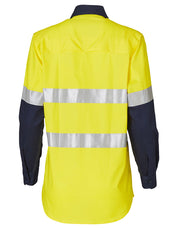Ladies' Hi-Vis L/S Safety Shirt 3M Tape
