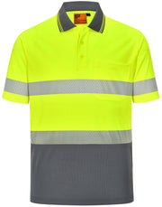 Unisex Cooldry Segmented Safety S/S Polo