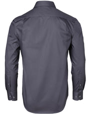 Men's Dobby Striped Taped L/S Shirt
