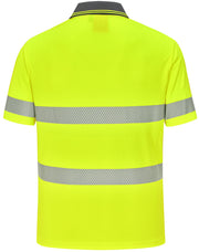 Unisex Cooldry Segmented Safety S/S Polo