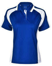 Ladies' Cooldry Contrast Polo With Sleeve Panel
