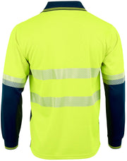 Unisex Cooldry Segmented Safety L/S Polo