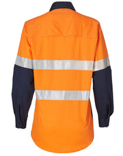 Ladies' Hi-Vis L/S Safety Shirt 3M Tape