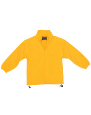 Kids' half zip polar fleecy pullover