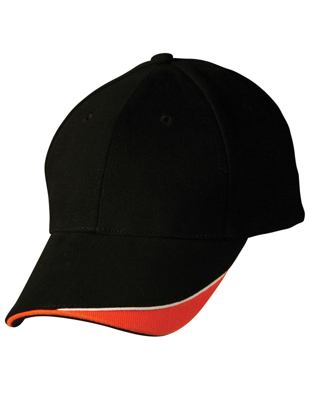 The edge, two tone heavy brushed sandwich peak