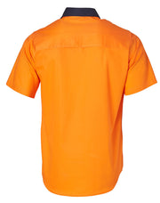 Hi-Vis two tone S/S cotton work shirt