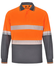 Unisex Cooldry Segmented Safety L/S Polo