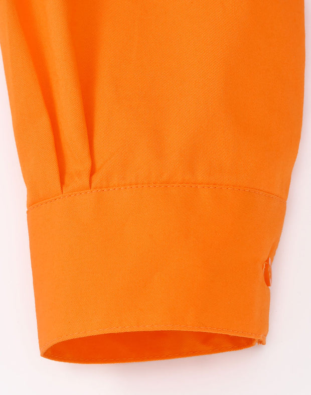 Hi Vis Cool-Breeze Closed Front L/S Shirt (Perforated Tape)