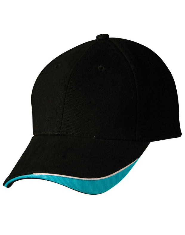 The edge, two tone heavy brushed sandwich peak