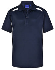 Kids' Sustainable Poly/Cotton Contrast S/S Polo