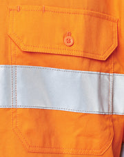 Hi-Vis Cool-Breeze Safety L/S Shirt (Generic Tape)
