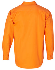 Men's Hi-Vis L/S Drill Shirt
