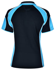 Ladies' Cooldry Contrast Polo With Sleeve Panel