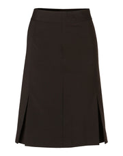 Women's Pleated Skirt in Wool Stretch