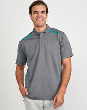 Men's Sustainable Poly/Cotton Contrast S/S Polo