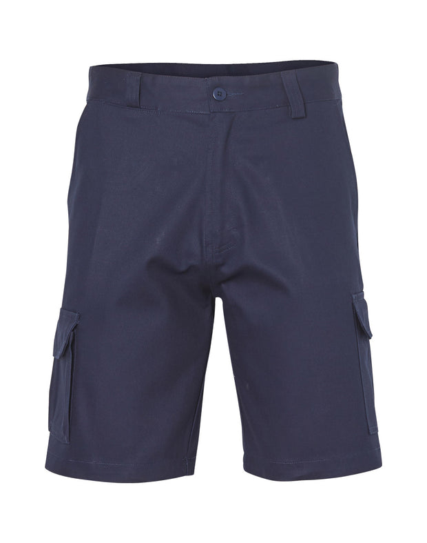mens hvy cotton pre-shr drill short
